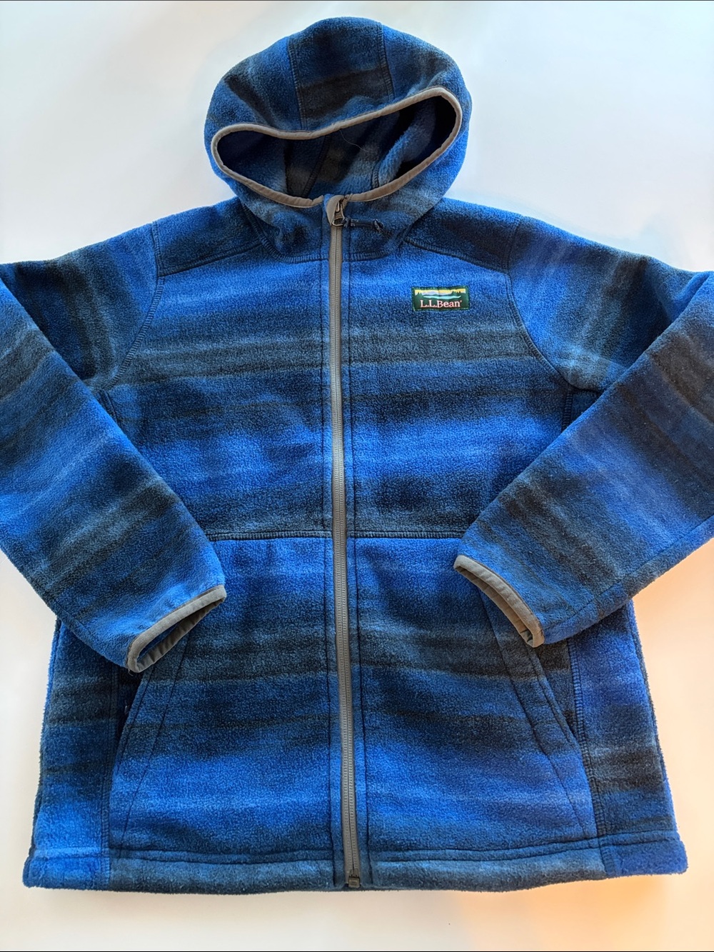 L.L. Bean Hooded Classic Mountain Fleece Jacket